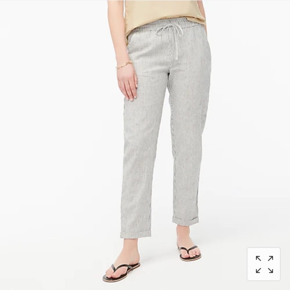 Linen cotton j crew pants NWOT